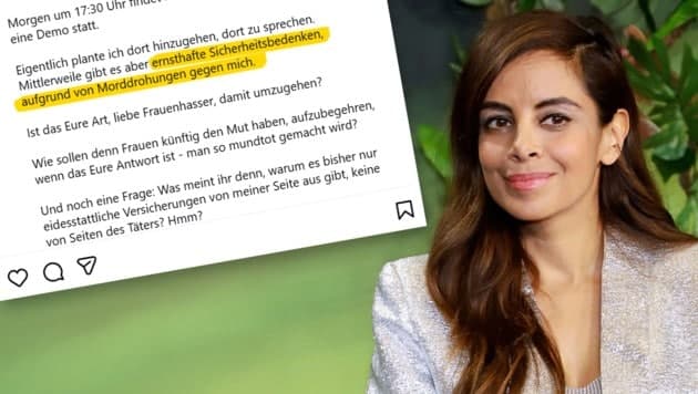 Collien Fernandes bei Hamburger Demo aufgetreten